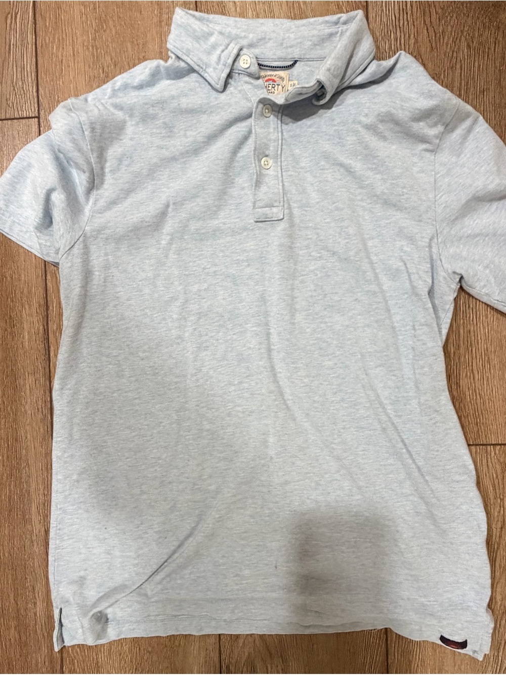 Faherty Light Blue Kids Polo Shirt